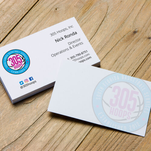 305 Hoops Business Cards Design