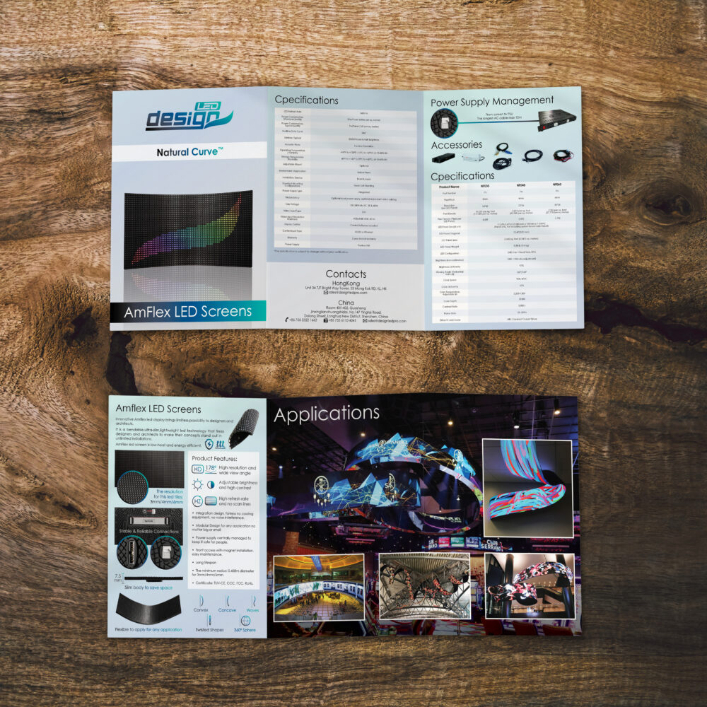 LED Design Tri-fold Brochure